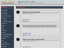 Tablet Screenshot of engincode.com